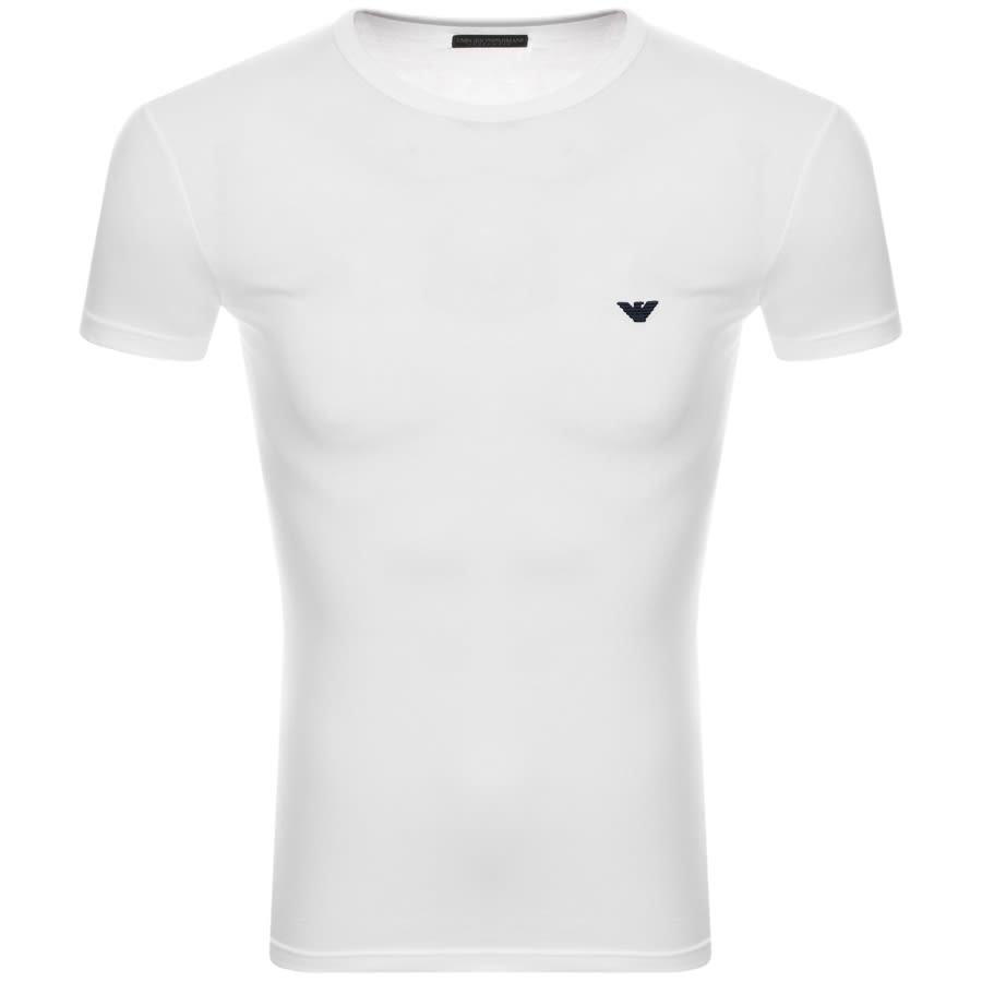 Alternative Image for ProductEmporio Armani Lounge Crew Neck T Shirt White1